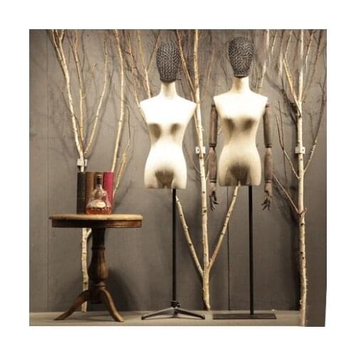 Fashion Style Archaize Female Fabric Mannequin Fashion Style Model On Sale