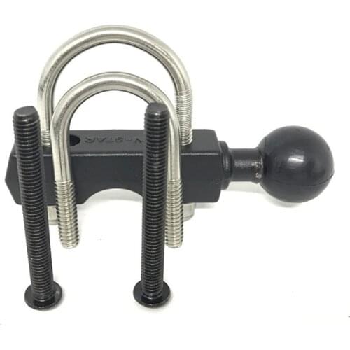 Motorcycle Bike Handlebar U Bolt Rack Holder Ballhead Mount 1 inch Ball Mount Rubber Head for Gopro for Ram Mount