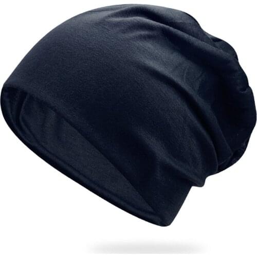 Women Men Stylish Beanie Hat Thin Hip-hop Soft Stretch Slouchy Skull Cap PR Sale