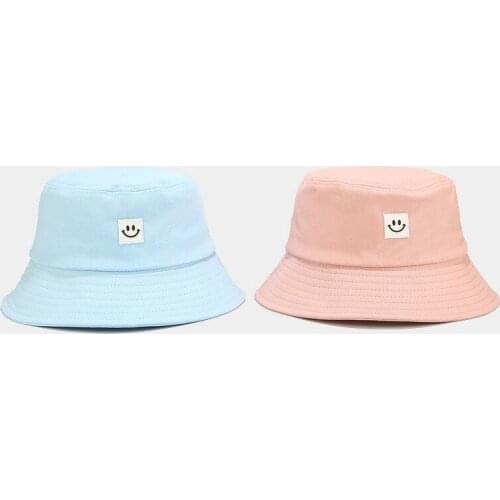 New Fisherman Hat Womens Summer Smiley Bucket Hat Student Leisure Wild Sun Protection Hat Unisex Panama Cap Luxury Quality