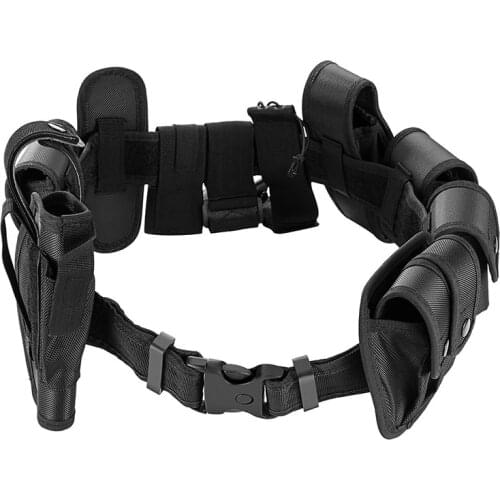Outdoor Tactical Military Training Polices Guard Utility Kit With QD Buckle Oxford Cloth Police Enforcement Belt