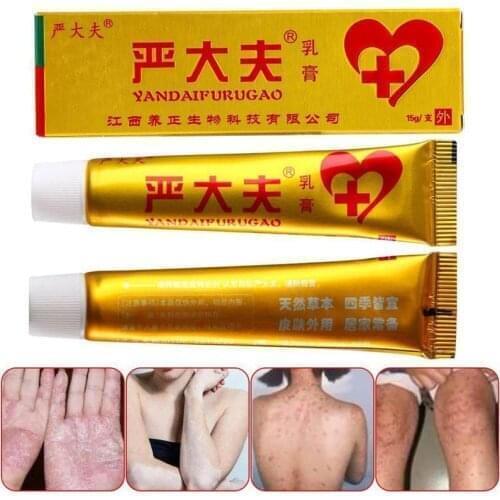 Yandaifu Herbal Chinese Cream Skin Psoriasis Dermatitis Eczematoid Eczema Ointment Treatment Psoriasis Cream Skin Care Cream15g