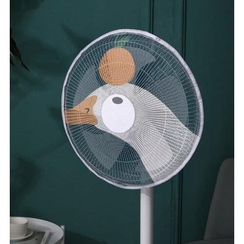 Cartoon Electric Fan Protective Cover Round Dustproof Cover Household Childrens finger Anti-pinching Cover
