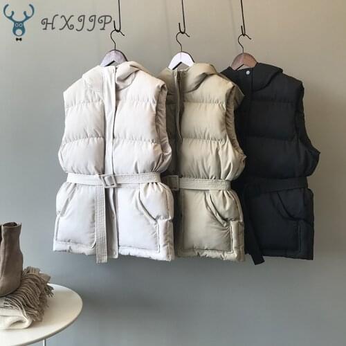 2021 Women Sleeveless Vest Winter Warm Plus Size Down Cotton Padded Jacket Female Veats Mandarin Collar Sleeveless Waistcoat