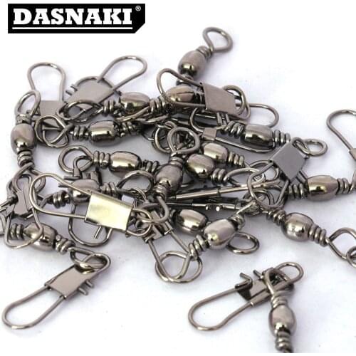 100Pcs/Lot Fishing Connector fishing tools Link Solid Tackle Fishing Lure Accessories Hooked Snap Goods for fishing equipment