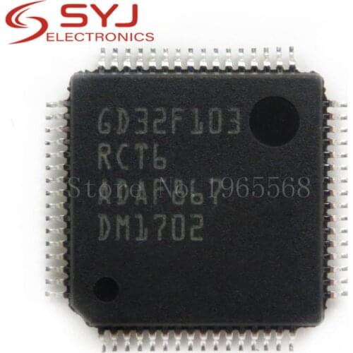 2pcs/lot GD32F103RCT6 STM32F103RCT6 LQFP64 MCU 32-bit STM32F1 ARM Cortex M3 RISC 256KB Flash 2.5V/3.3V 64-Pin LQFP In Stock