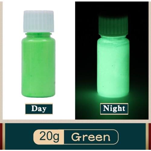 20g Green Luminous Paint Glow in the Dark Fluorescent Paint for Party Nails Decoration Halloween