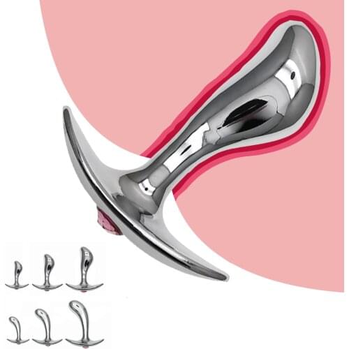 3 Pcs/Set Metal Anal Plug G Spot Orgasm Massage Butt Masturbation Ship Anchor Seat Butt Plug With Drill Thumb Sex Toys For Adult