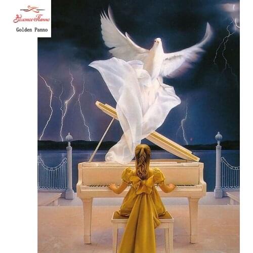 5D DIY Diamond Painting Full Display peace pigeon Diamond Embroidery Full Square Mosaic Picture Of Rhinestone Decor Gift