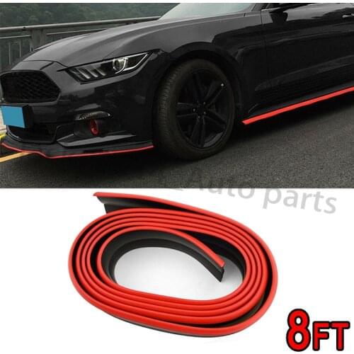 8ft Samurai Side Decor Front Bumper Lip Splitter Chin Spoiler Body Kit Trim