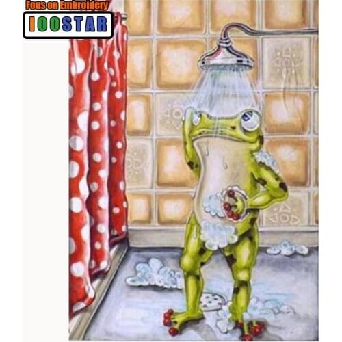Needlework Rhinestones Diamond Mosaic Painting Cartoon Full Home Decor Diamant Painting Embroidery Frog Cross Stitch