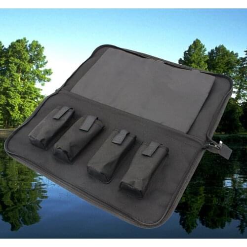 Bimoo Black Color Carp Fishing Tackle Bag Accessory Fishing Alarm Rod Pole Carry Bag