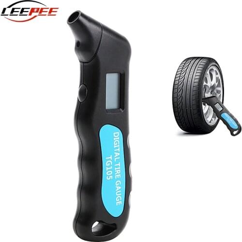 LEEPEE DIYWORK Car Accessories Auto Tyre Meter Manometer Car Tire Air Pressure Gauge Digital LCD Motorcycle Tools Universal