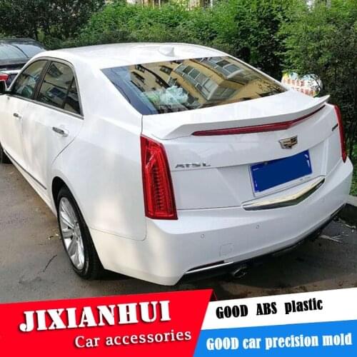For Cadillac ATS Spoiler 2014-2020 Toyota Cadillac ATS Spoiler YW ABS plastic Material Car Rear Wing Color Rear Spoiler