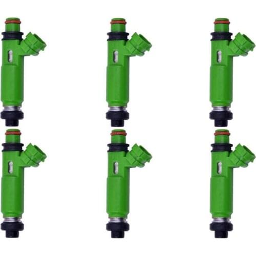6PCS 195500-3170 Fuel Injector Nozzles For 1997 - 2001 Mitsubishi Montero Sport 3.0L V6 FJ383 MD332733 1955003170 1998-2003 6G72