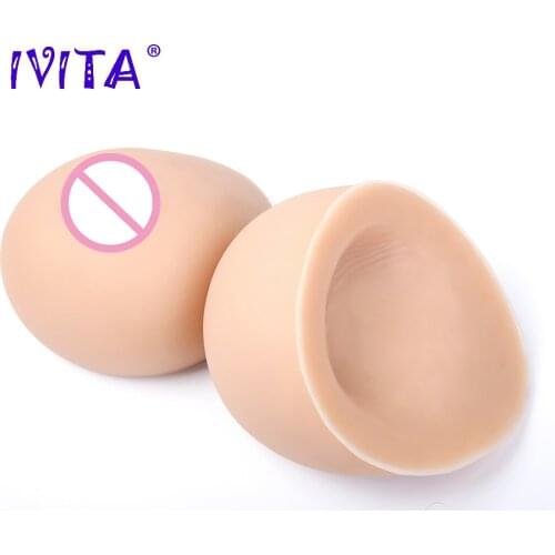 IVITA 4250g False Breasts Fake Boobs Silicone Breast Forms I Cup for Crossdresser Transgender Drag Queen Enhancer Mastectomy