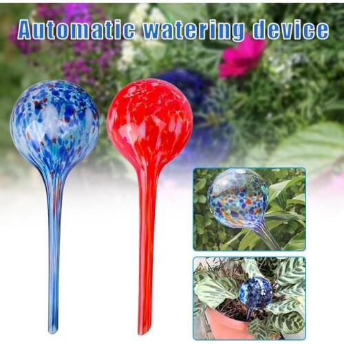Plant Watering Globes Automatic Watering Globe Mini Decorative Hand-Blown Glass Small Plant Watering Tool TS2