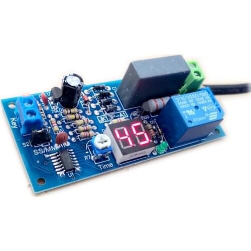 Delay relay module 220V passive output digital tube display trigger timing JK13P industrial control board