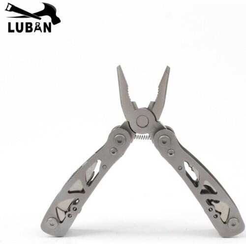 Multi Pocket Mini Folding Plier Portable Outdoor Hand Tools Wire Cutter Screwdriver Knife Saw Survival Multifunction,LUBAN
