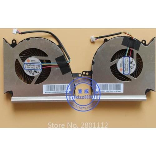 New Laptop CPU GPU Cooling Fan for MSI GE75 GP75 GE63 GP63 GL63 GV63 GE73 GL73 VR Cooler PAAD06015SL N414 N417