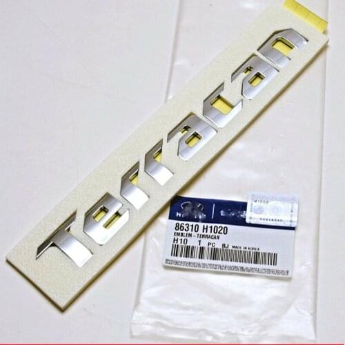 For Hyundai Terracan 2001-2006 (silver) emblem original rear trunk OEM 86310H1020