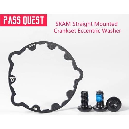 Pass Quest Gxp offset crank washers 1.6mm 2mm 2.5mm Al7075-T6 for Sram crank bicycle accessories