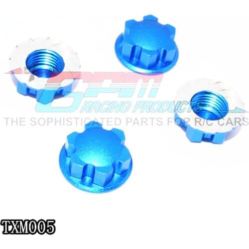 Aluminum alloy front and rear axles with internal knurling 22MM lock wheel GPM FOR TRAXXAS X-MAXX -1 set of 4 grains
