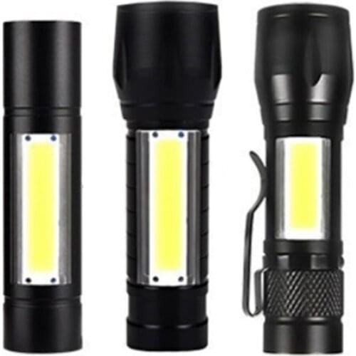 Rechargeable COB LED Slim Work Light Bright Flashlight Camping Outdoor Mini Lamp for Camping Hiking Car Repair Emergency