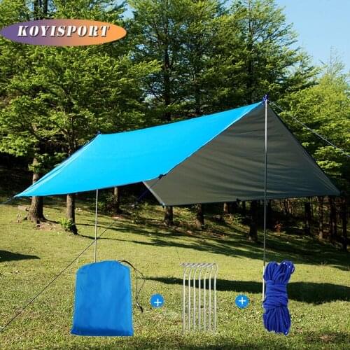 Awning Waterproof Tarp Tent Shade Ultralight Garden Canopy Sunshade