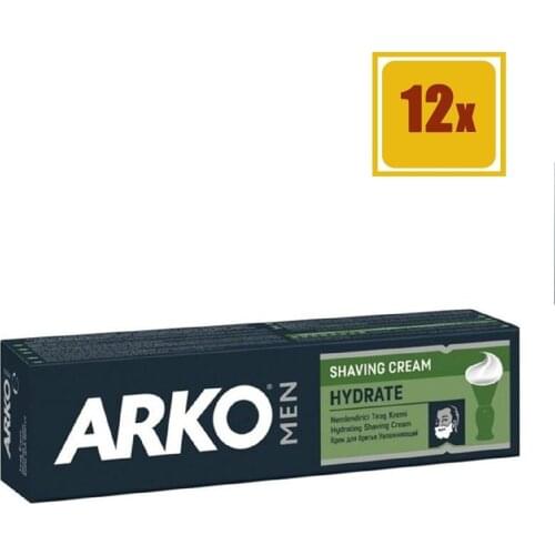 AWESOME Arko Shaving Cream Hydrate 100 gr Set of 12 FREE SHİPPİNG