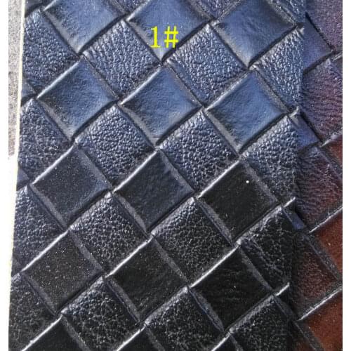 Synthetic PU knitted pattern leather material