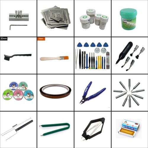 BGA reballing station Universal Stencil kit solder ball paste repair tools for chip mainboard repair