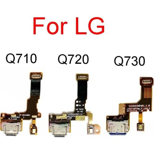 USB Charging Port Mic Microphone Dock Connector Board Flex Cable For LG Q Stylus Q710 Stylo 5 Q720 Stylo 6 Q730 Repair Parts