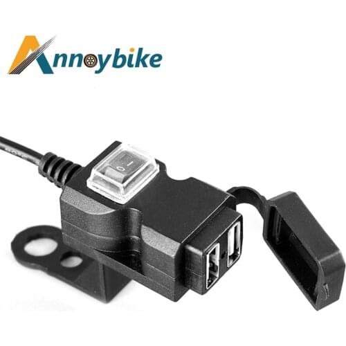 9-24v 9-90v 36V 48V 72V 84v Double1.0A 2.1A USB Charger Universal Electric Scooter Motorcycle USB Mobile Phone Charger E-bike