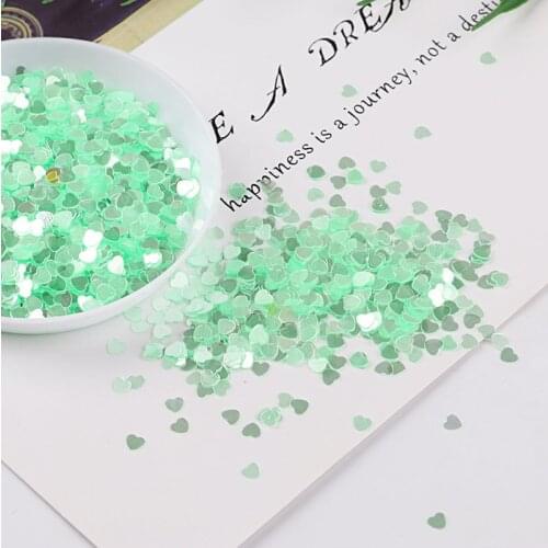 10g/Pack Mixed Colors 3mm Lovely Heart Shape Loose Sequins DIY nail art, Jewelry Making, Wedding Decoration confetti Craft