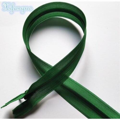 100 pcs of 3# silk hidden zipper 55 cm (22 inches) custom sewing process multi-color optional