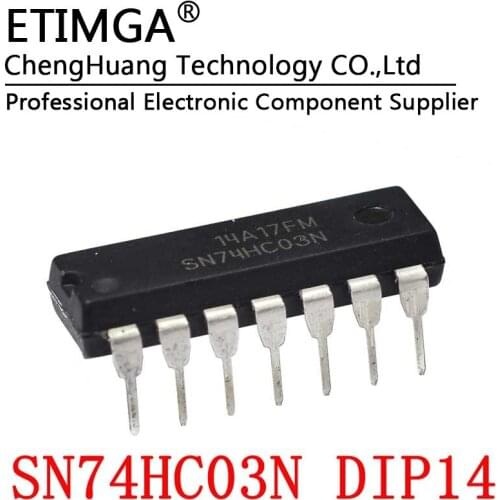 5PCS/LOT SN74HC03N 74HC03N DIP14 Original IC
