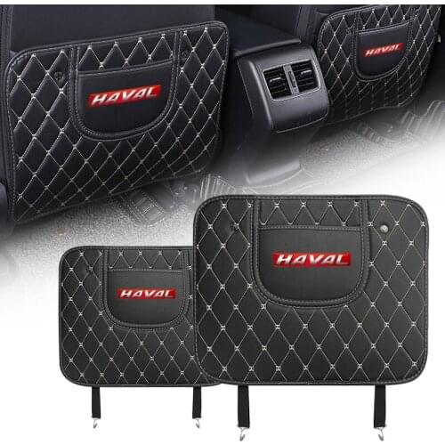 Car Seat Back Anti Kick Pad Leather Scratch Mat For Great Wall Haval F7 H6 F7x H2 H3 H5 H7 H8 H9 M4