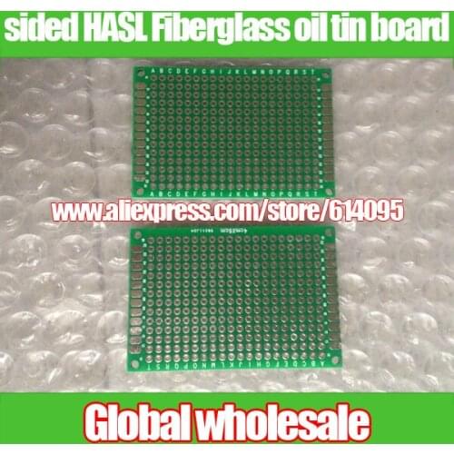 Free shipping sided HASL / 2.54MM Pitch / 4 * 6CM universal board / Pegboard / Fiberglass oil tin board
