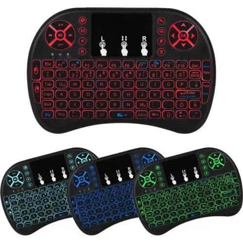 I8 Mini Keyboard 2.4GHz Wireless Keyboard Air Fly Remote Control Беспроводная клавиатура Hebrew English Russian Spanish Arabic