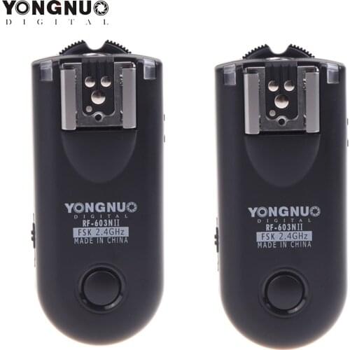 Yongnuo RF-603N II RF 603 N3 RF-603 N3 Wireless Flash Trigger Transceiver for Nikon D90 D600 D3000 D5000 D7000 Flash Trigger