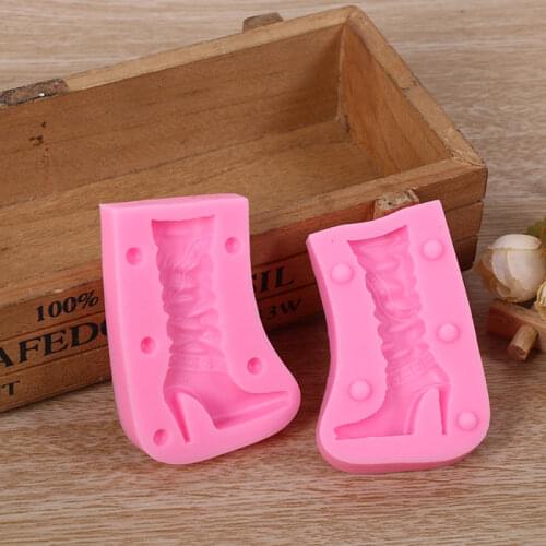 Heel Boots Fondant Cake Silicone Molds Chocolate Jelly Mold Cookie Cupcake Mould DIY Baking Wedding Decoration Tools
