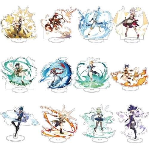 Genshin Impact Character Figure Acrylic Stand Model Cosplay Tartaglia Xiao Hu Tao Game Decor Standing Sign Fans Gift