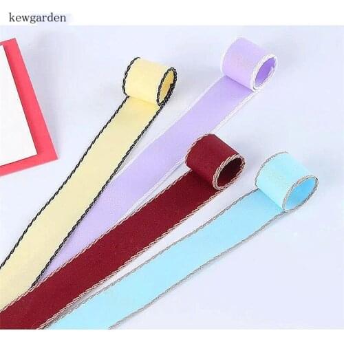 Kewgarden Packing Satin Ribbon 1" 25mm Handmade Tape DIY Bow-tie Brooch Ribbons Riband 25 Yards