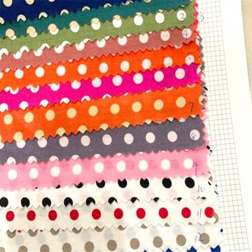 150cm width kimono fabric dots spots print cotton Fabric Cloth dress skirts Garments Crafts Accessories BH10-22