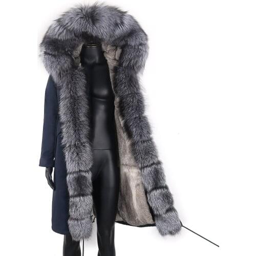 7XL Plus Size 2021 Men Winter Coat X-long Warm Thick Real Fur Jacket for Man Male Waterproof Parkas Autumn Casual Clothing Loose