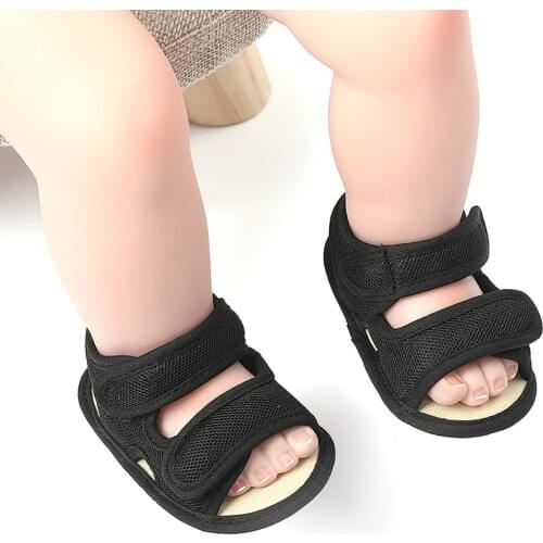 Summer Baby Boys Girls Soild Breathable Anti-Slip Shoes Sandals Toddler Soft Soled Shoes