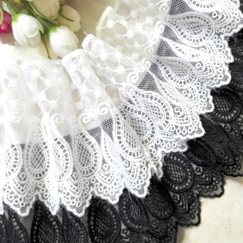 Meter Water soluble lace trim fabric milk silk ribbon hollow lace for Sewing Bridal Wedding dress Crafts