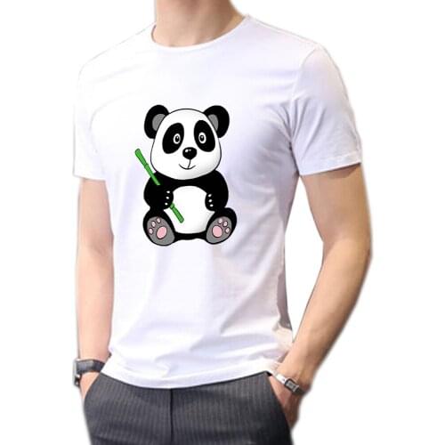 Mens Clothing Tops Tees Summer T-Shirts Panda 3d Print Cute Cartoon Kung Fu Fashion Short Sleeve Sweatshirt Leisure T shirt