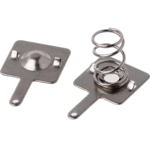 50 Pairs Metal Battery Spring Plate Set for AA AAA Positive Negative Contact Y98E